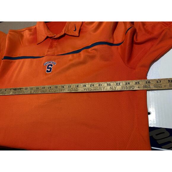 Syracuse Polo Shirt Mens XL Orange Vintage Nike Team NCAA Basketball Golfer - Picture 6 of 15